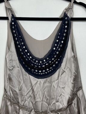 3.1 Phillip Lim Silk Jeweled Dress 2 Silver Archival Runway Summer Dress